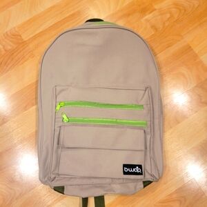 School Backpack Khaki and Green New